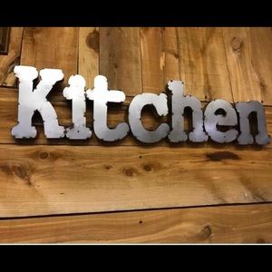 Metal Kitchen Sign